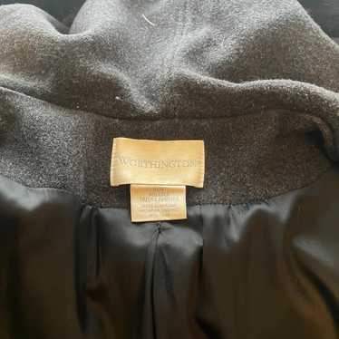 womens long winter coat with attached hood - image 1