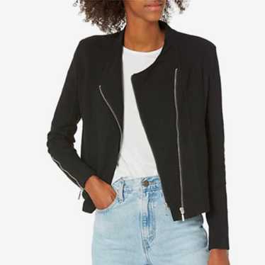 Plus size blank nyc black mesh Moro jacket