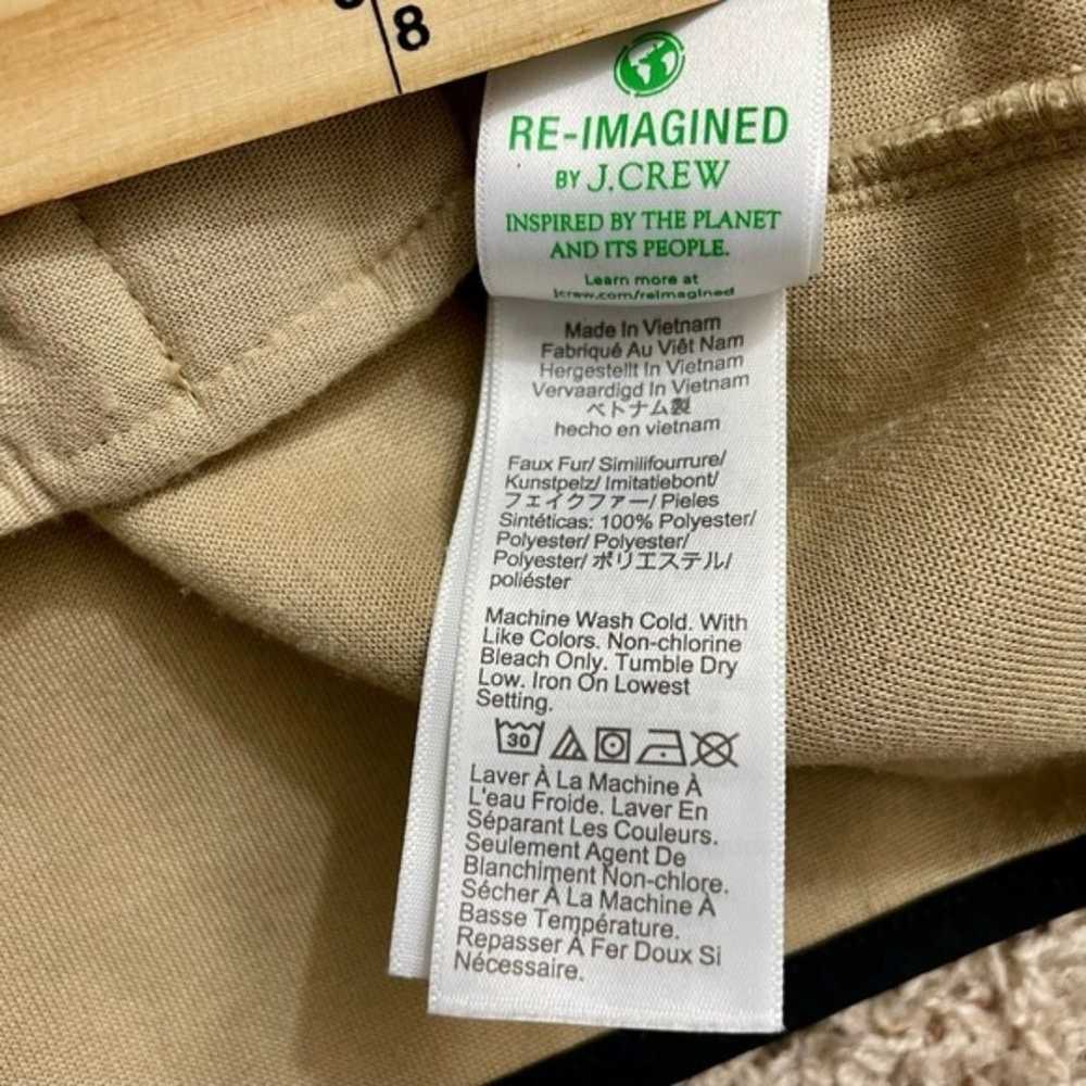 J. Crew Camel Piped Sherpa Coat Size XXL - image 11