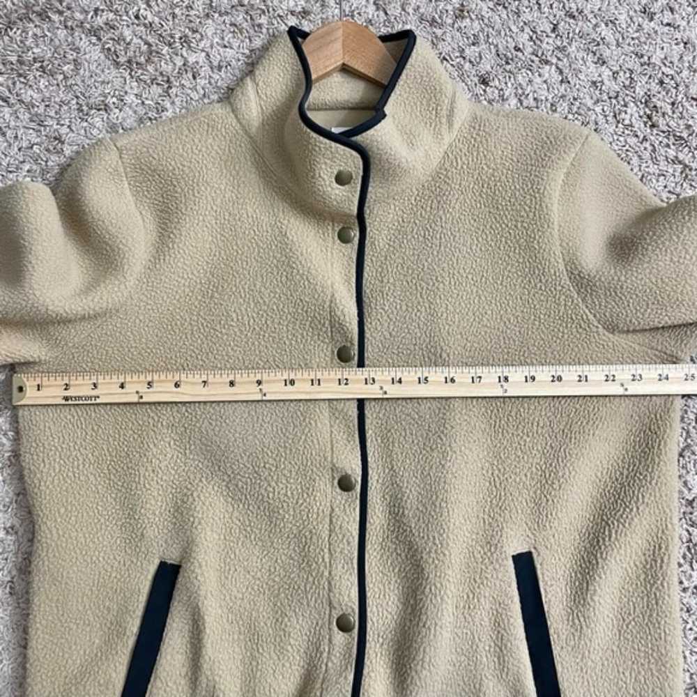 J. Crew Camel Piped Sherpa Coat Size XXL - image 8