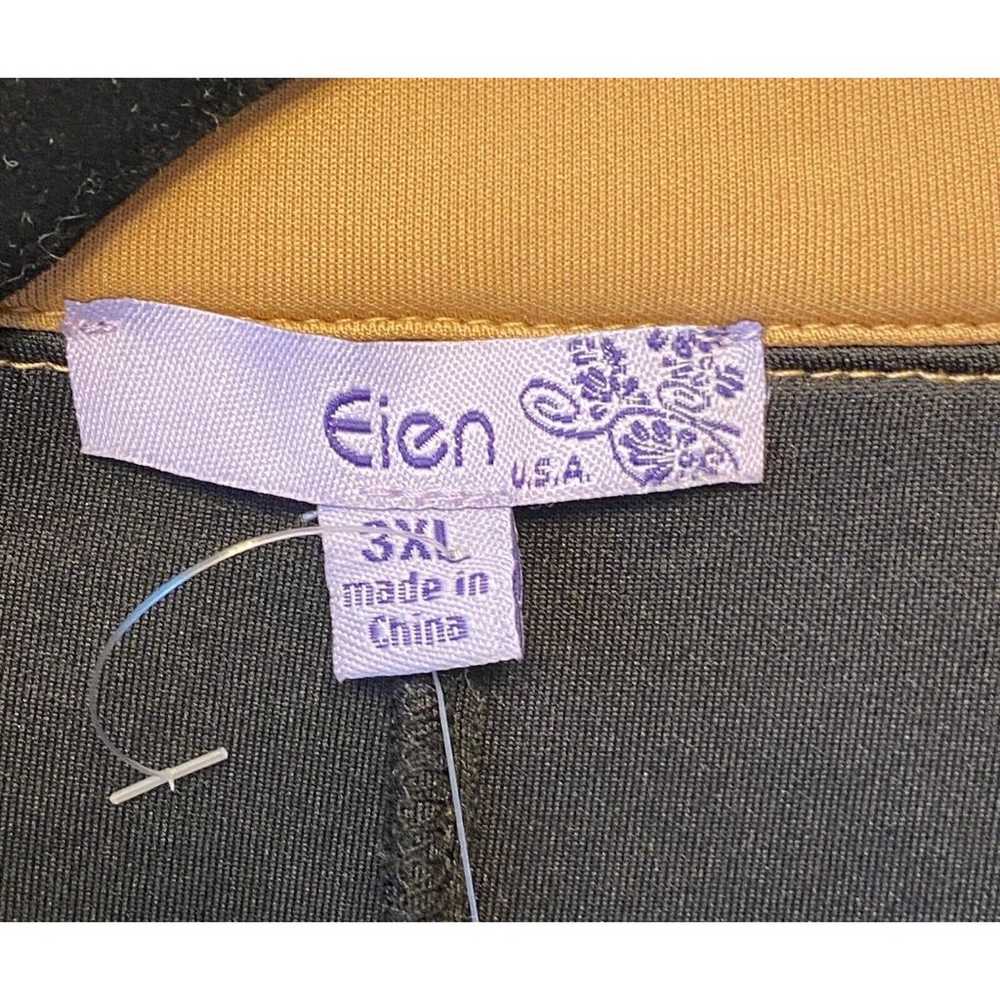EIEN Two Tone Peplum Jacket Tag Size 3XL Black Ta… - image 6