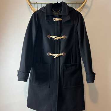 J.crew Melton wool hooded coat