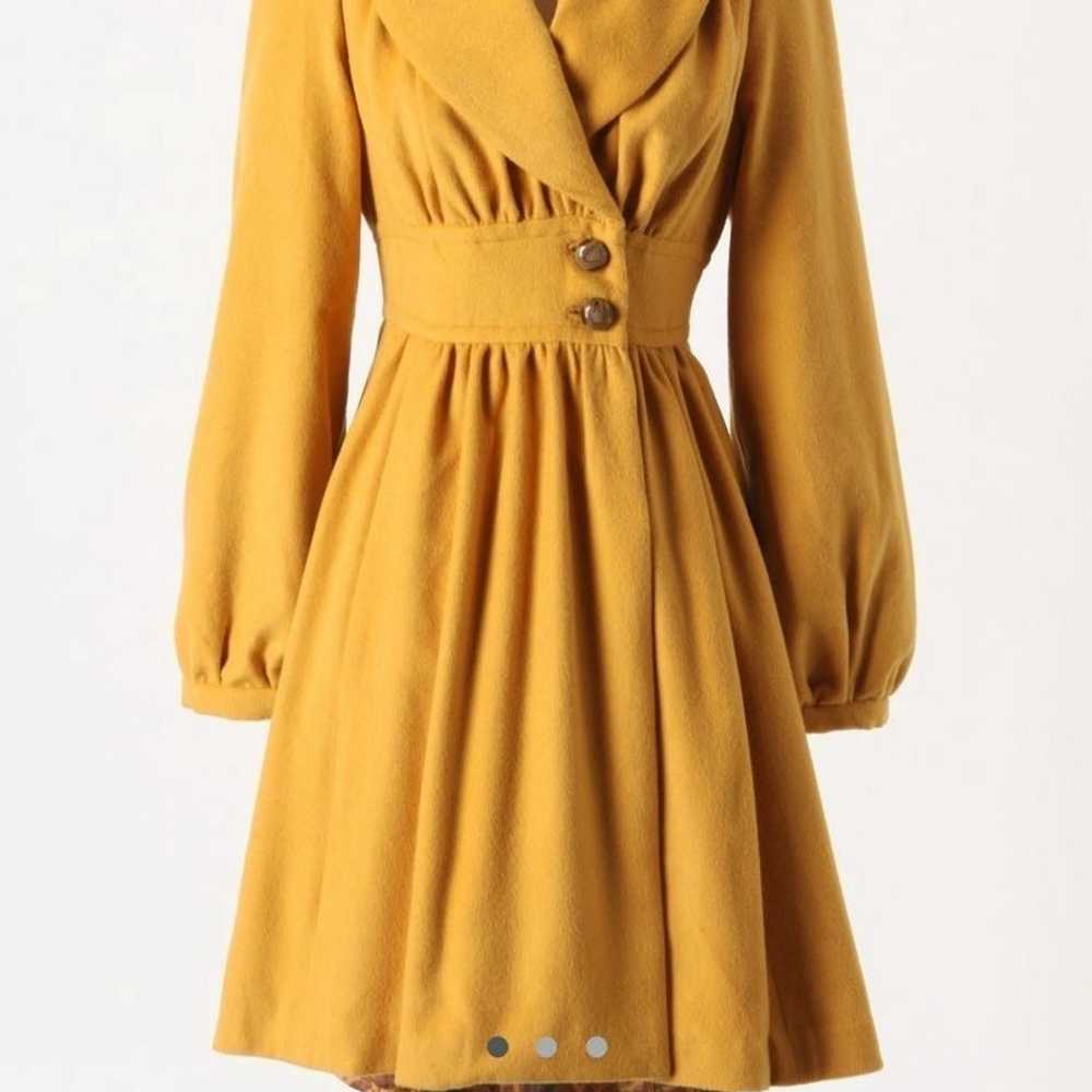 Anthropolgie Ruched Marigold Coat By Tracy Reese … - image 1