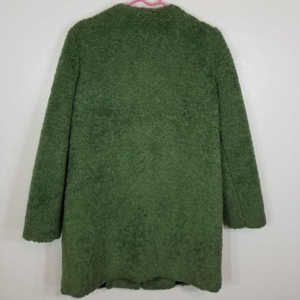 Zara green Faux Fur Coat NWOT - image 10