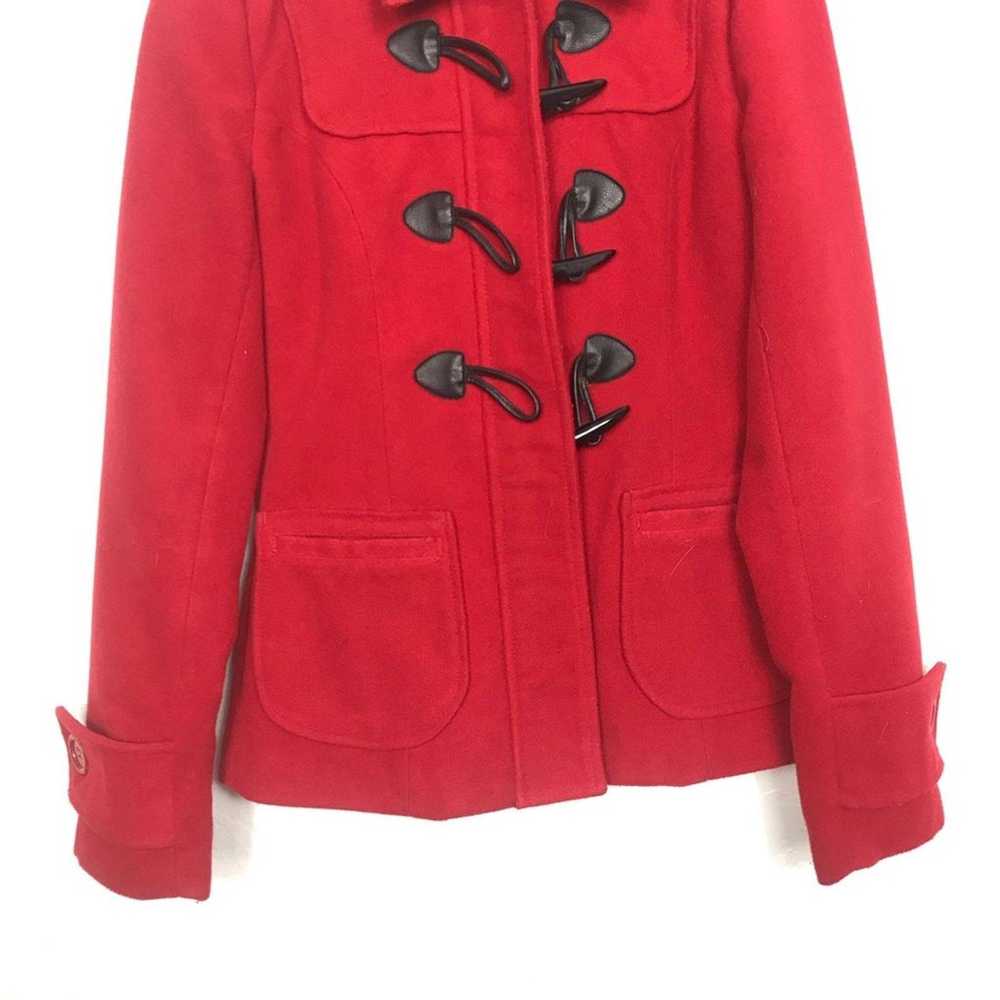 Tulle Womens Vintage Red Peacoat Size XS - image 3