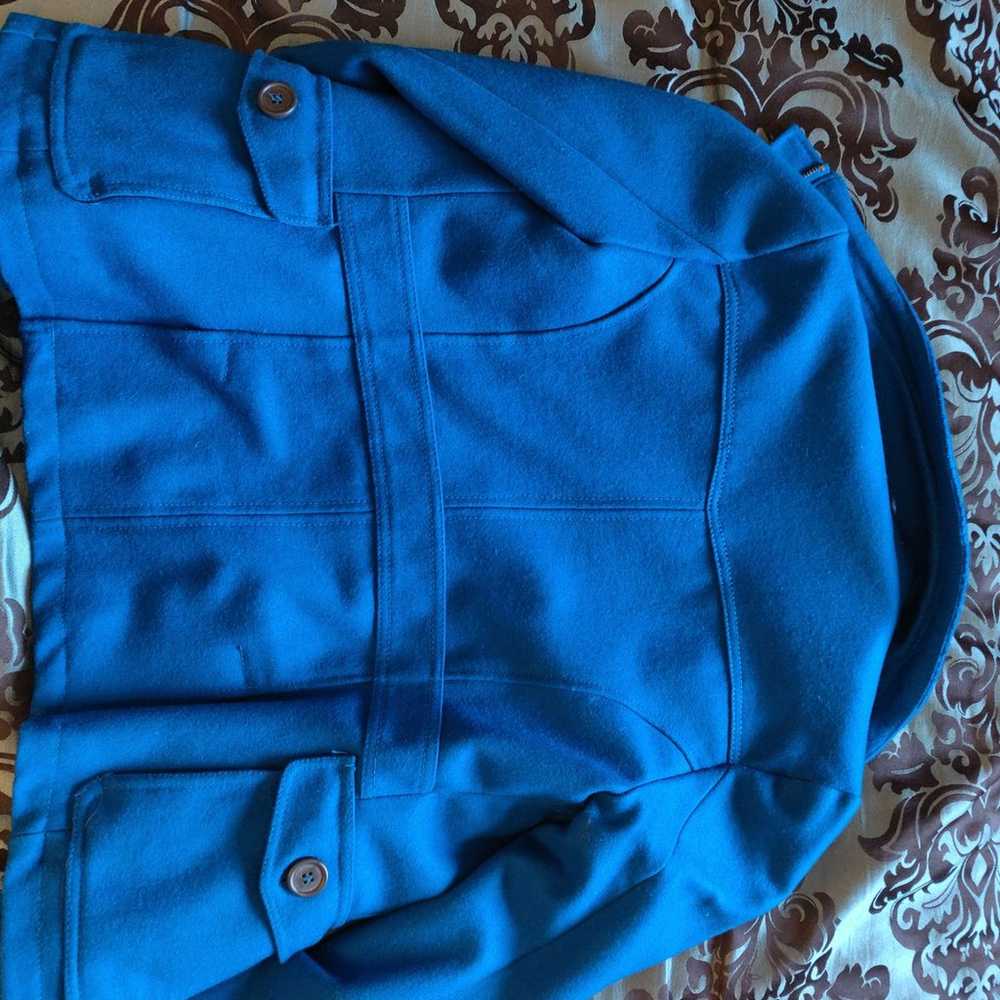 Blue Teal Coat Size XS or Small - image 3