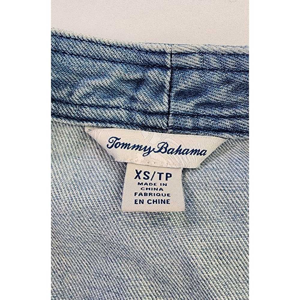 Tommy Bahama Jacket Women's Size X-Small Blue Boh… - image 2