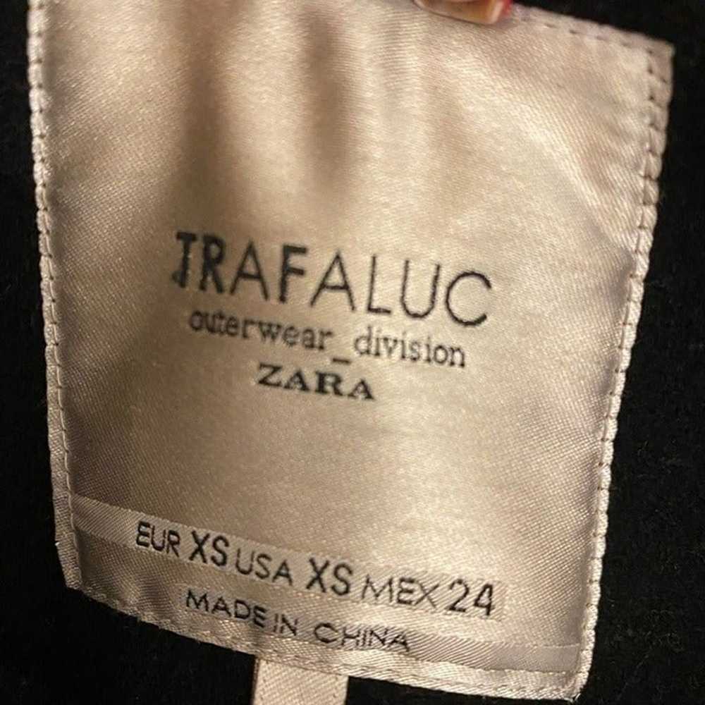 Zara Trafaluc Womens XS Wool Blend Black Long Pea… - image 6