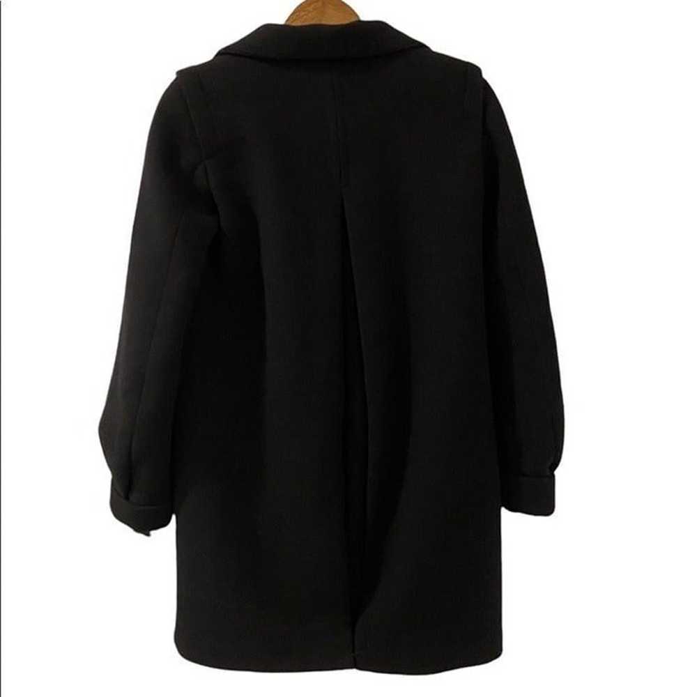 Zara Trafaluc Womens XS Wool Blend Black Long Pea… - image 9