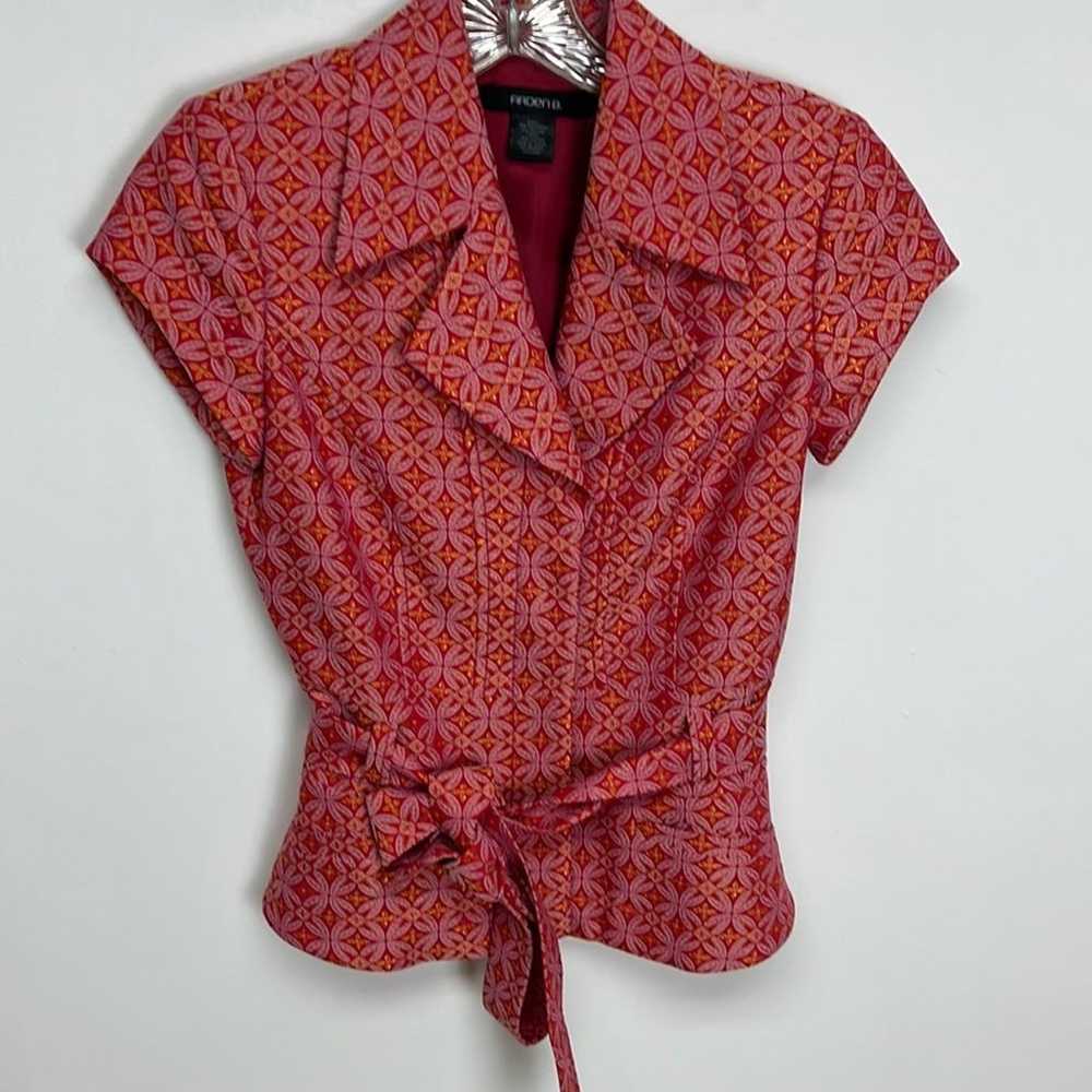 Arden B.'s woman's beautiful comfy red & gold bla… - image 1