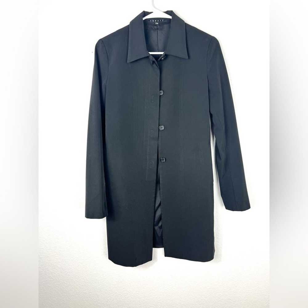 Theory long coat blazer suit women size XS - image 1