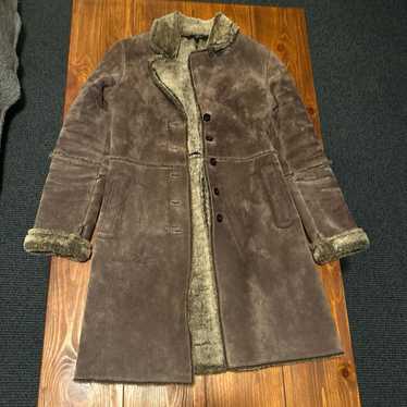 Brown leather coat - image 1