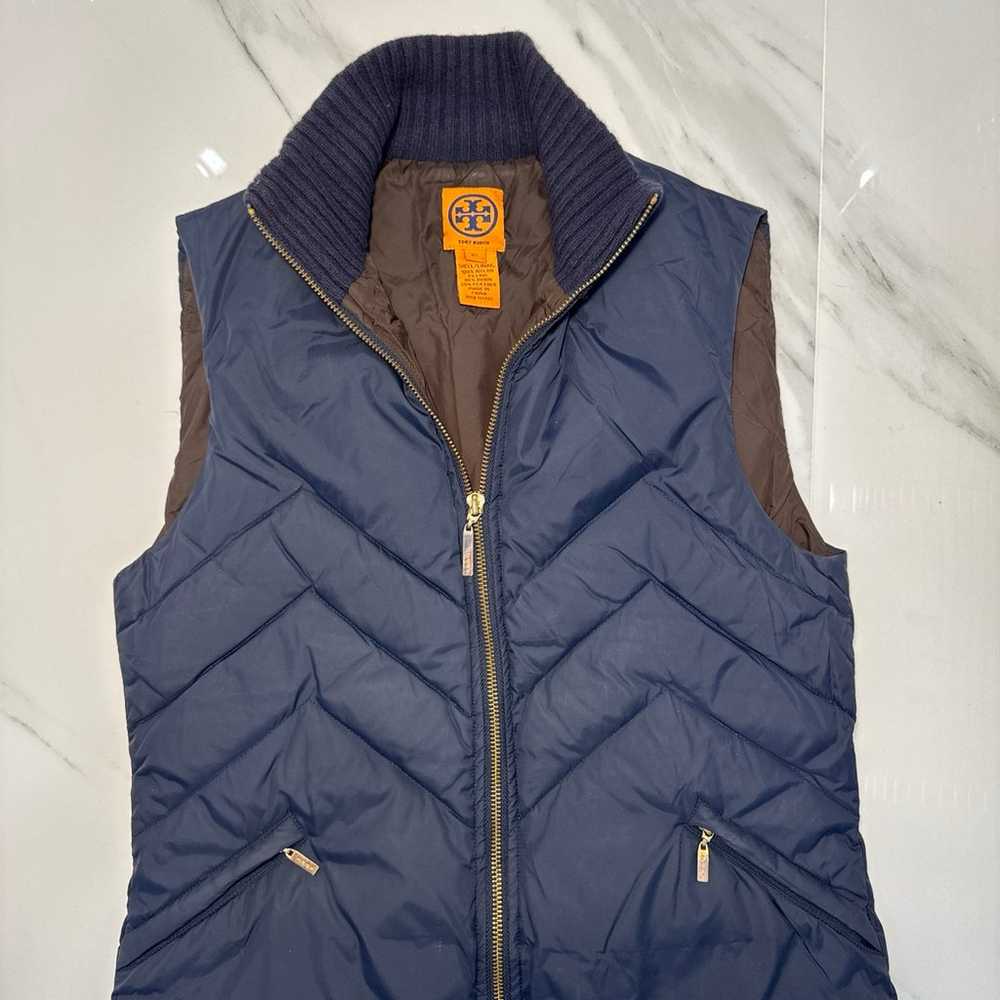 Tory Burch Designer Down Puffer Vest XS - image 2