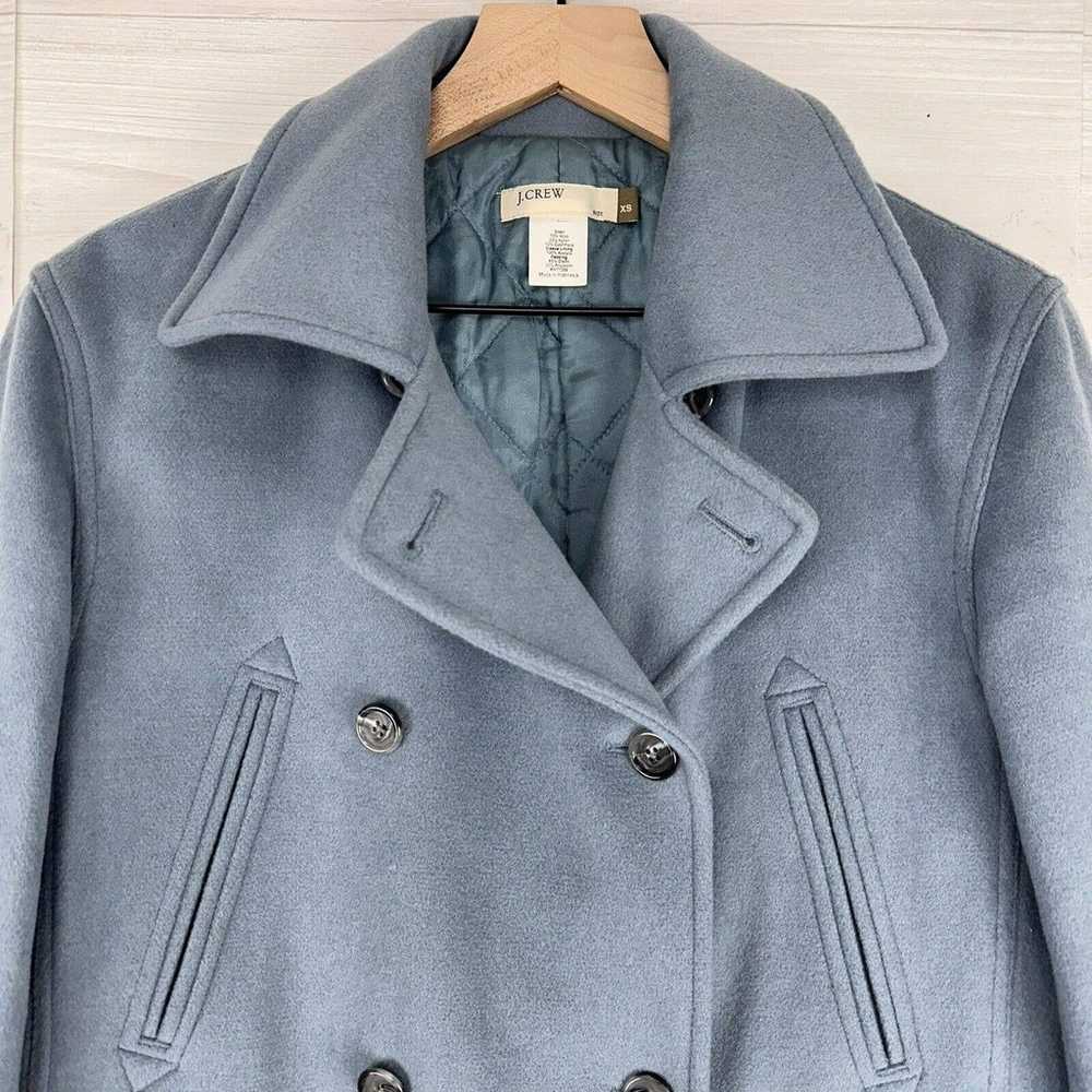 J. Crew Coat Women XS Double Breasted Cashmere Wo… - image 2