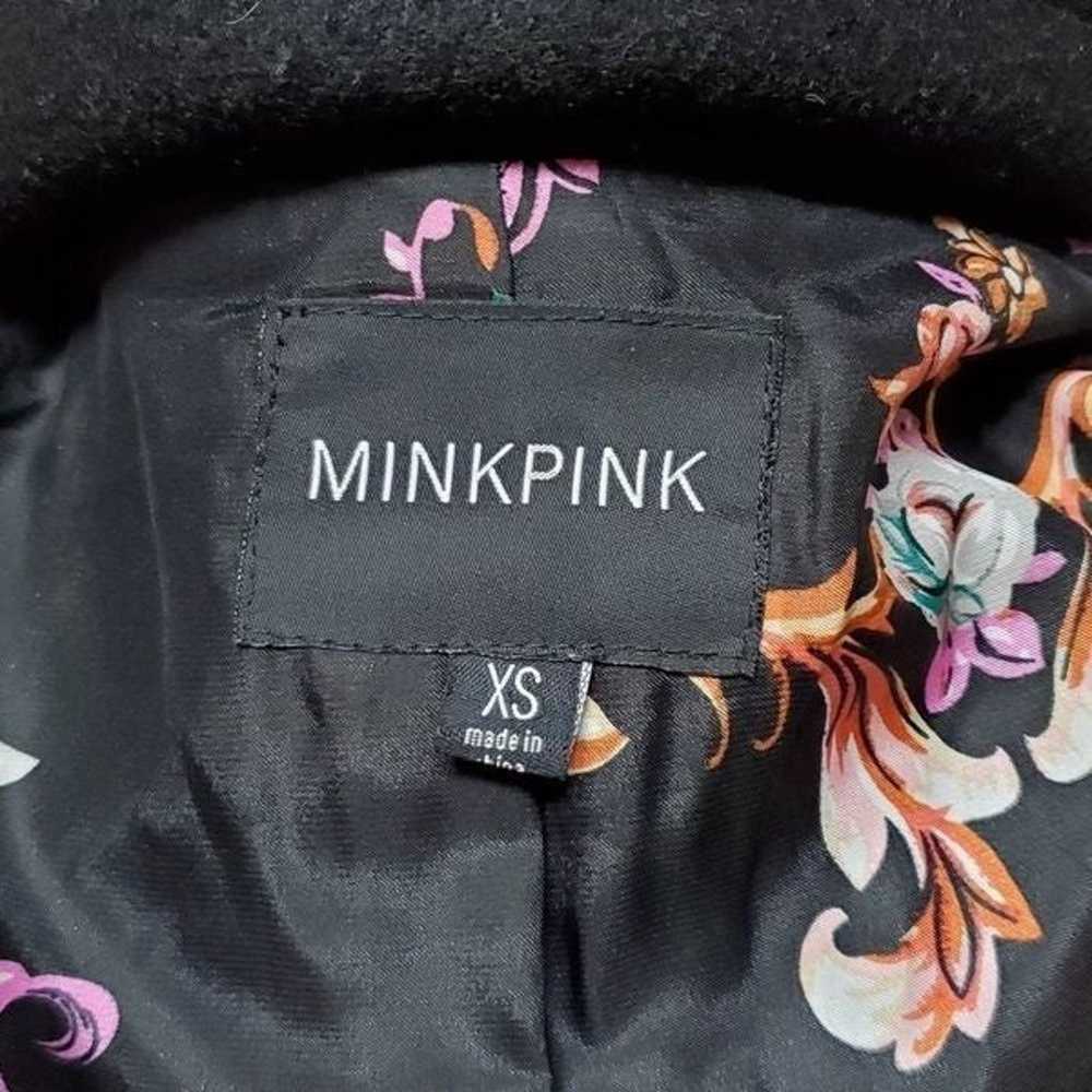 MINKPINK Melody Black Wool Rose Gold Asymmetrical… - image 12
