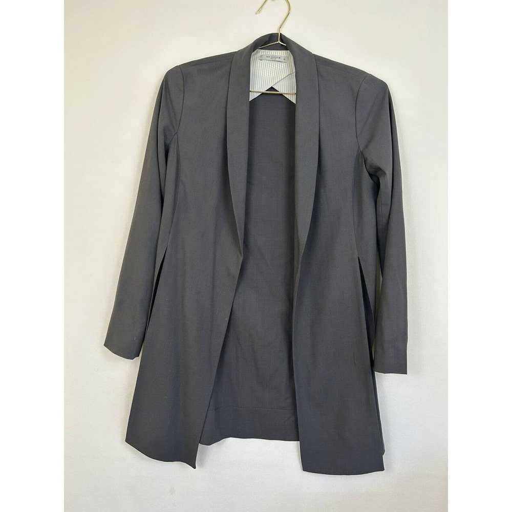 mm lafleur Wool Dietrich Open Jacket Grey xs - image 2