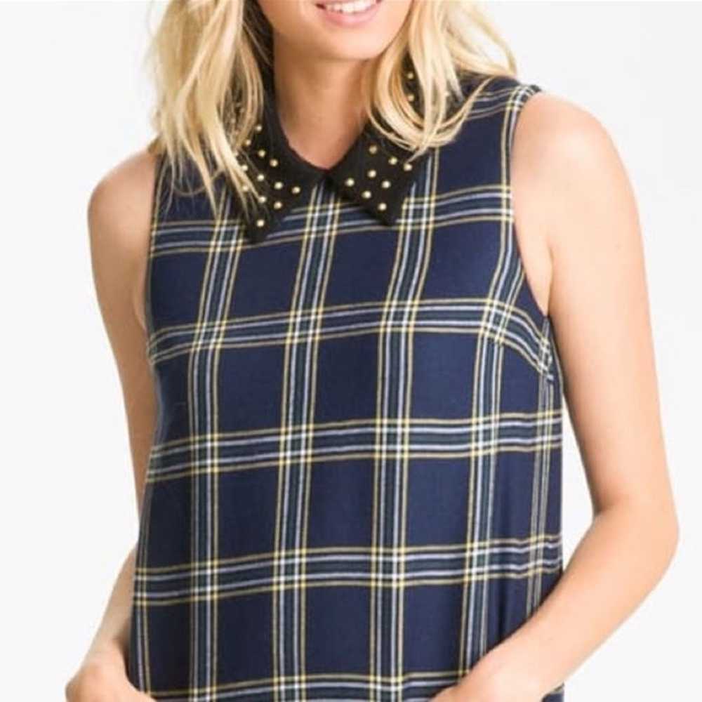 Juicy couture studded collar plaid wool vest - image 4