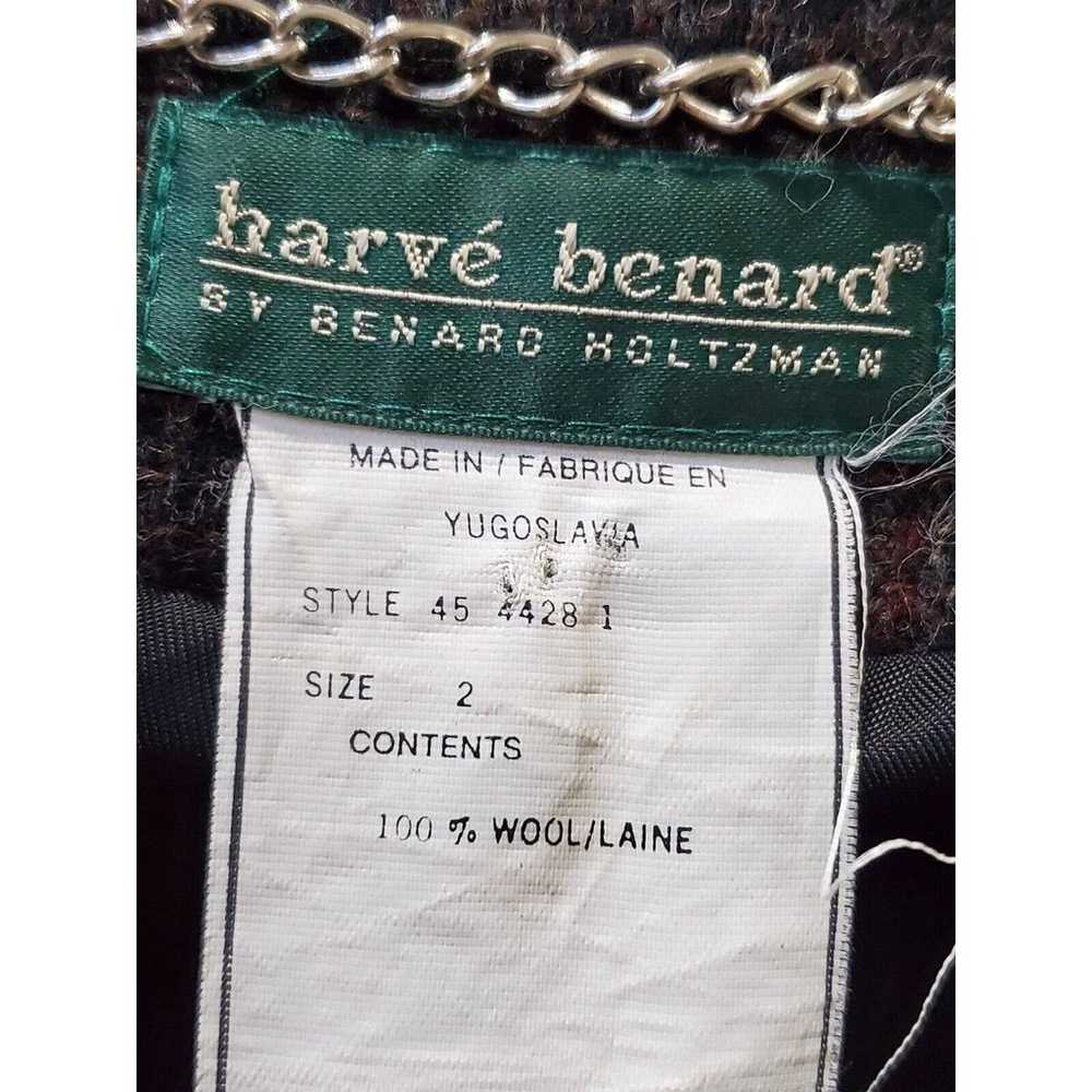 Harve' Benard Women's Brown 100% Wool Long Sleeve… - image 8