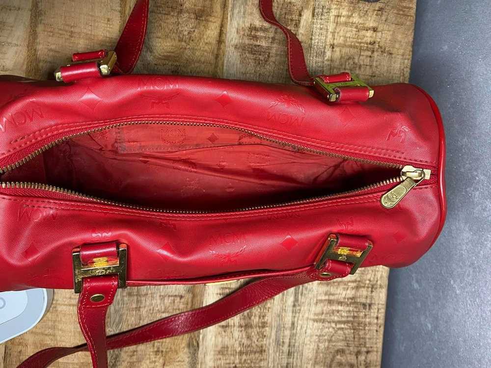 MCM × Vintage MCM Vintage Mini Duffle Bag red - image 10