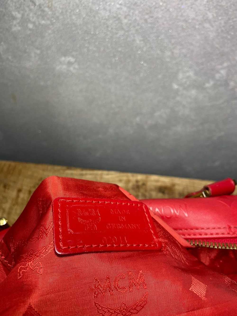 MCM × Vintage MCM Vintage Mini Duffle Bag red - image 12