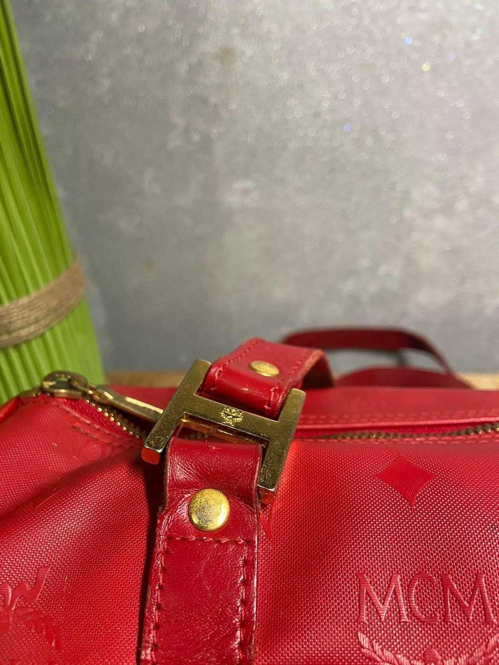 MCM × Vintage MCM Vintage Mini Duffle Bag red - image 5