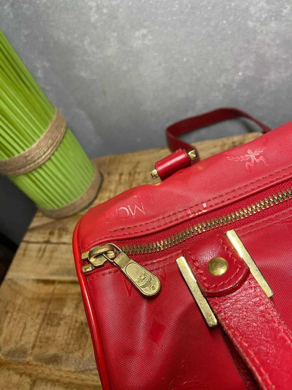 MCM × Vintage MCM Vintage Mini Duffle Bag red - image 7