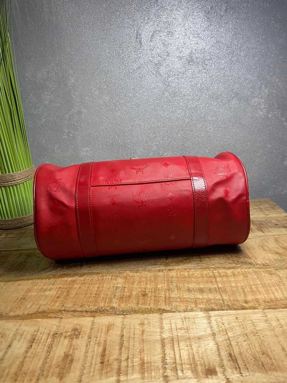 MCM × Vintage MCM Vintage Mini Duffle Bag red - image 8