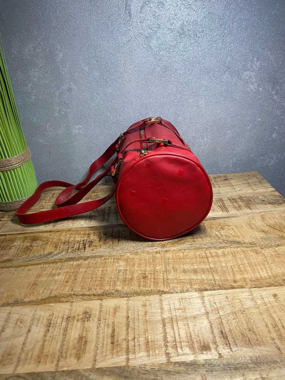 MCM × Vintage MCM Vintage Mini Duffle Bag red - image 9