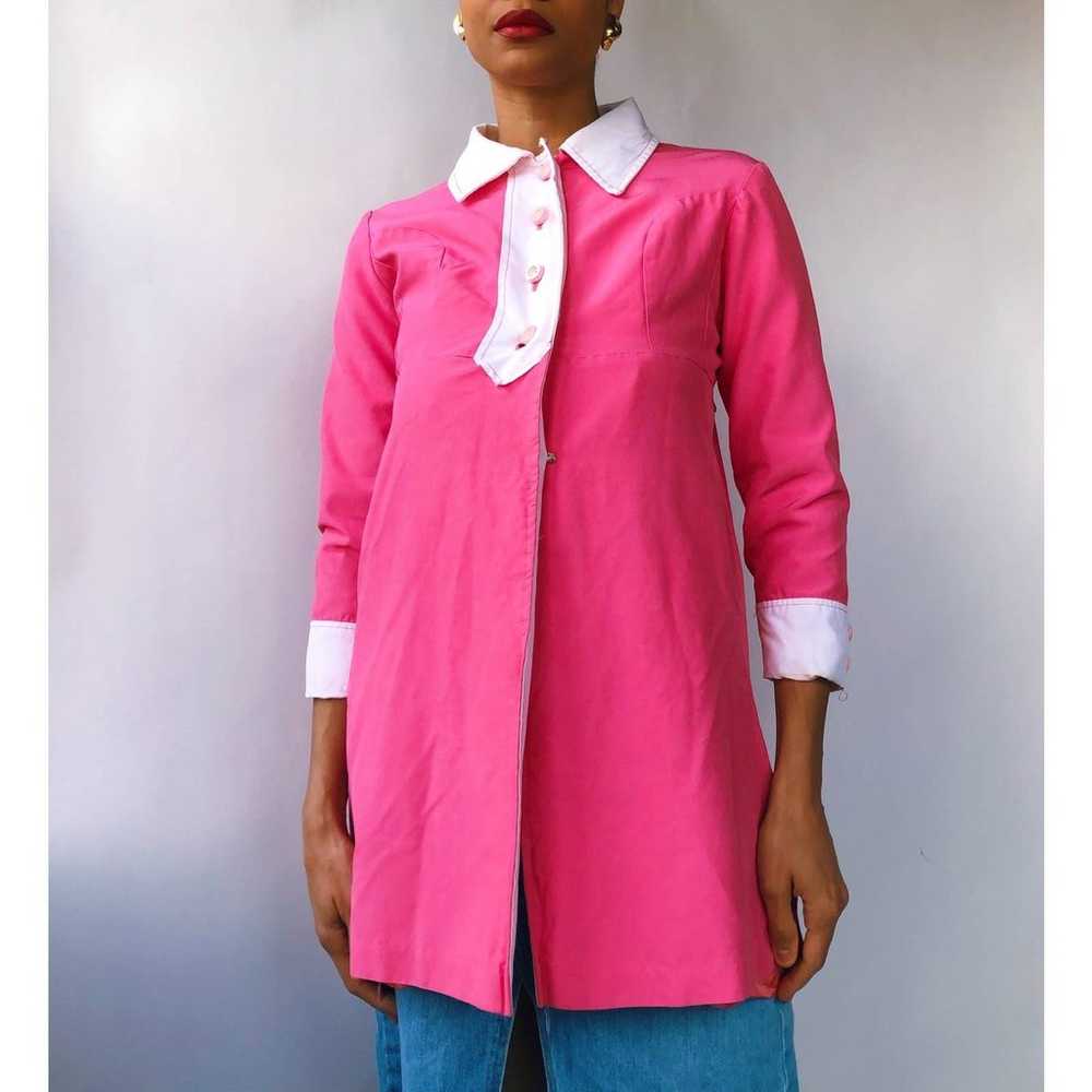 60s 70s Debutogs Pink Jacket (XS/S) - image 3