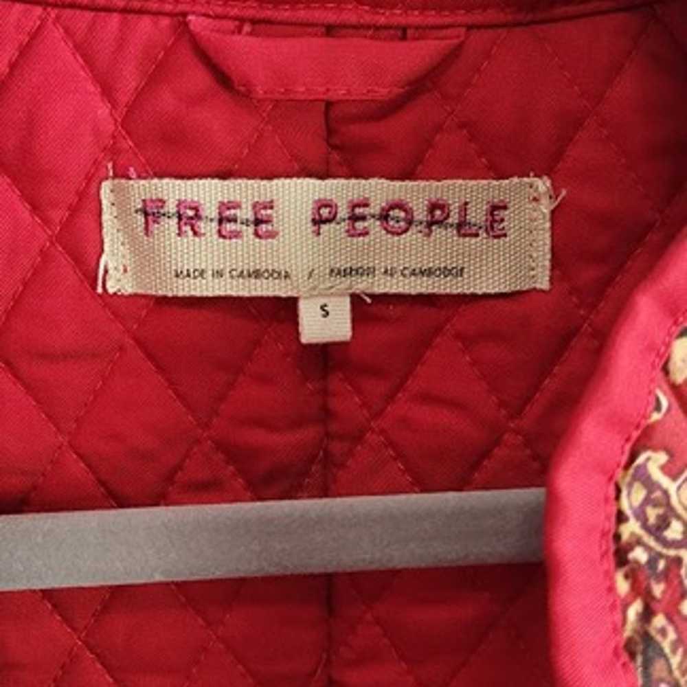 FREE PEOPLE zoey jacket red Sz S NEW - image 10