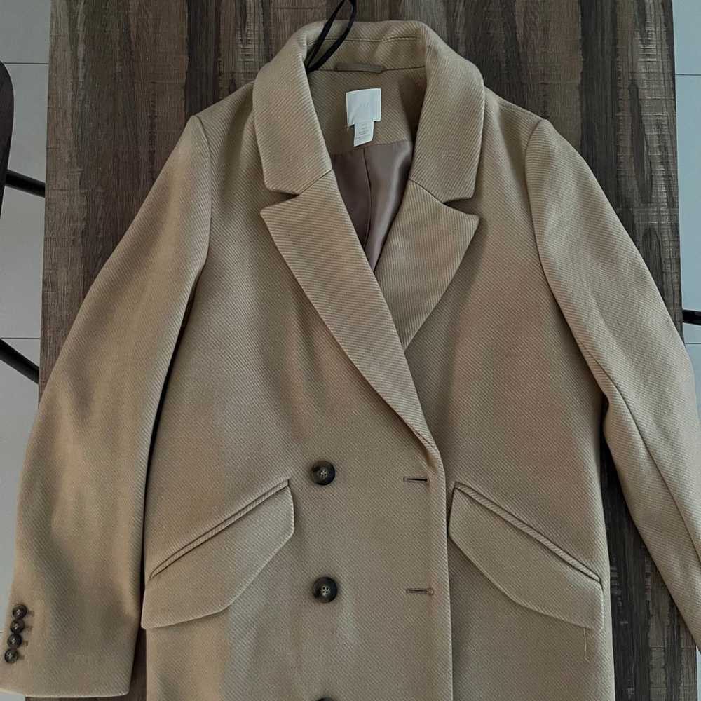 H&M new long double-breasted coat - image 5