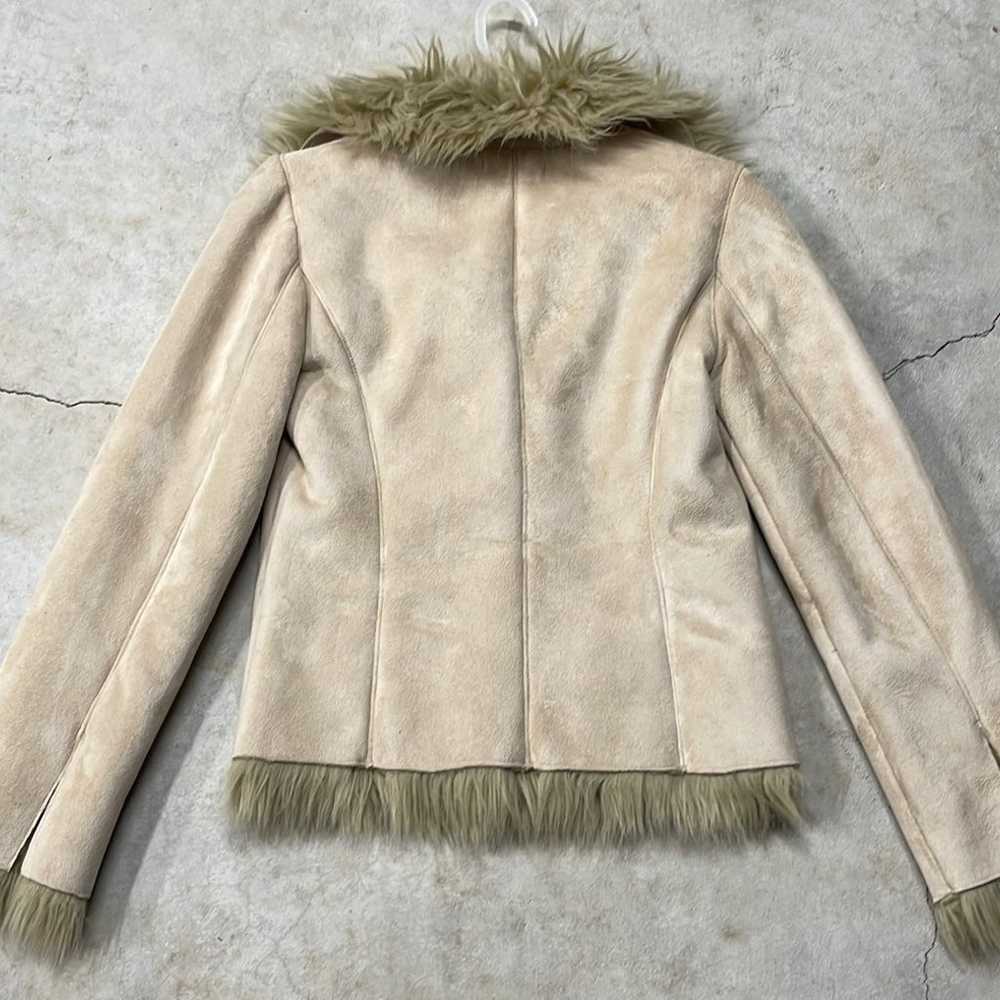 NWOT Forever 21 Faux Suede with Faux Fur Coat - image 3