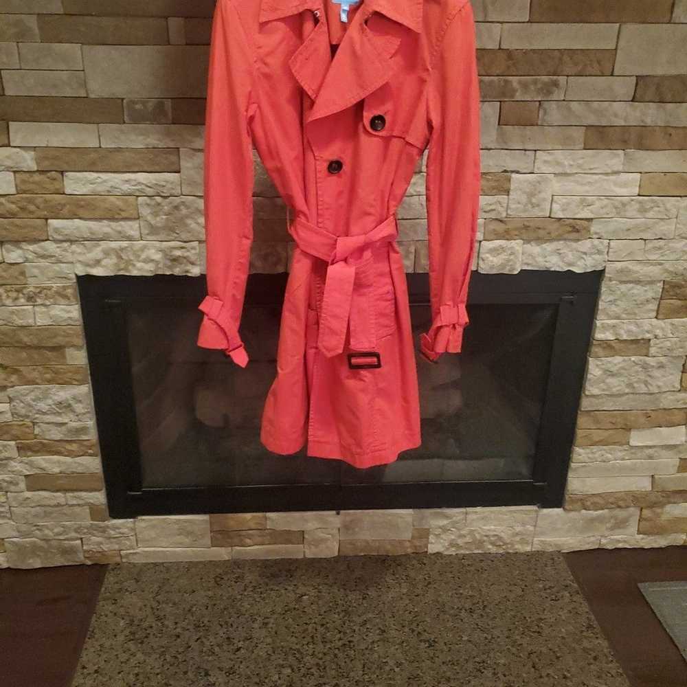 ESCADA SPORT RED TRENCH COAT SIZE 40 EURO. - image 12