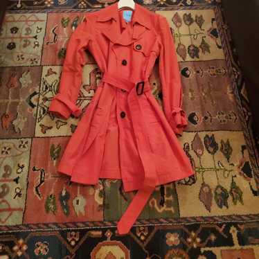 ESCADA SPORT RED TRENCH COAT SIZE 40 EURO. - image 1