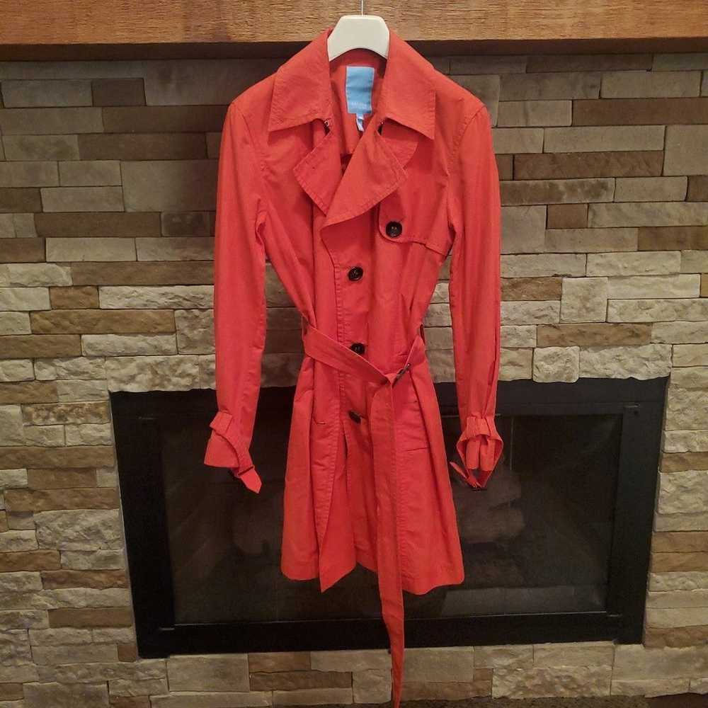 ESCADA SPORT RED TRENCH COAT SIZE 40 EURO. - image 2