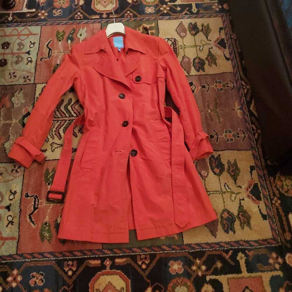 ESCADA SPORT RED TRENCH COAT SIZE 40 EURO. - image 6