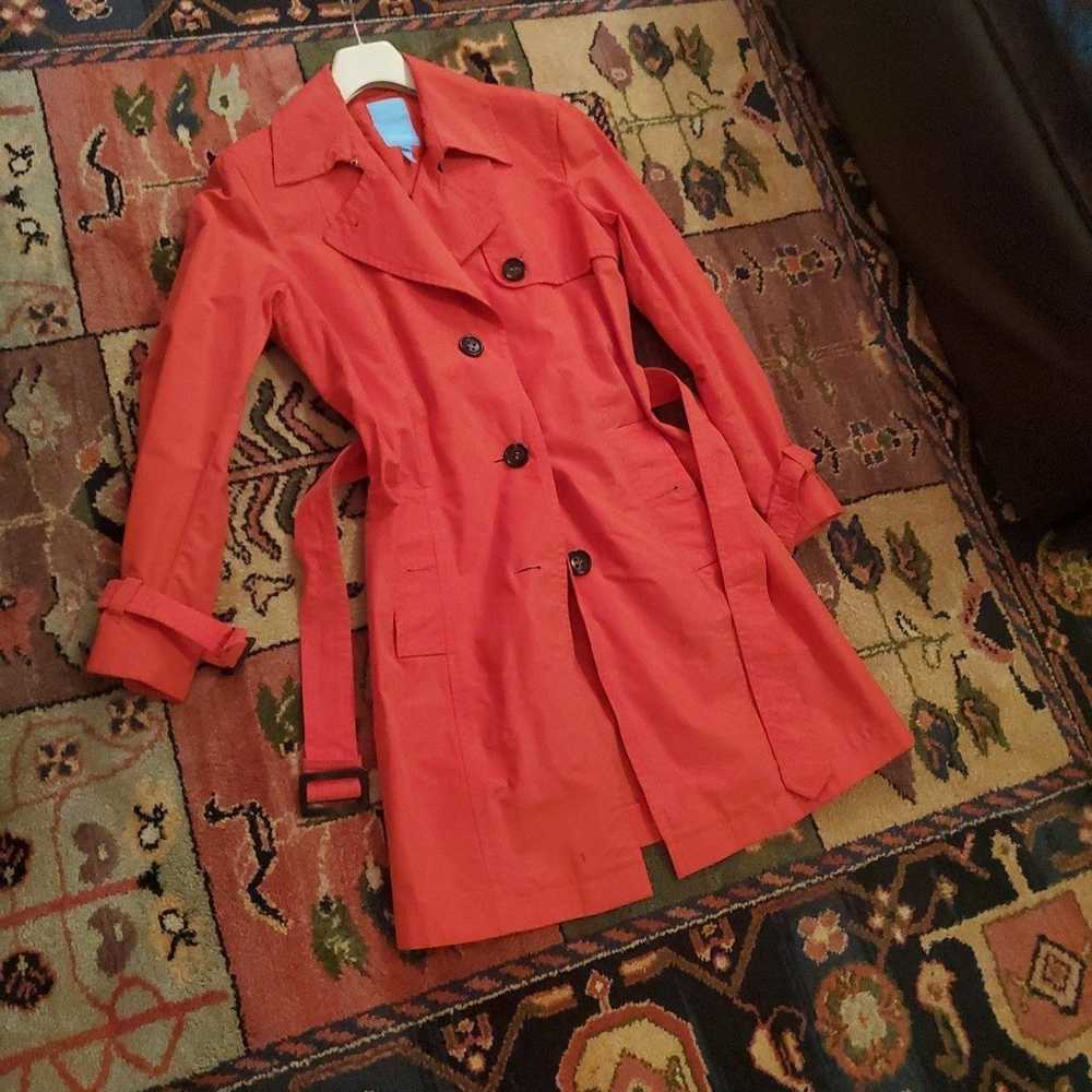 ESCADA SPORT RED TRENCH COAT SIZE 40 EURO. - image 7
