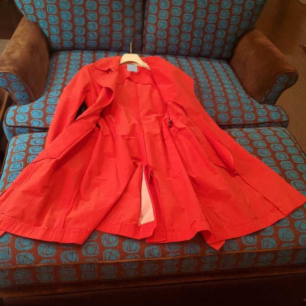 ESCADA SPORT RED TRENCH COAT SIZE 40 EURO. - image 8