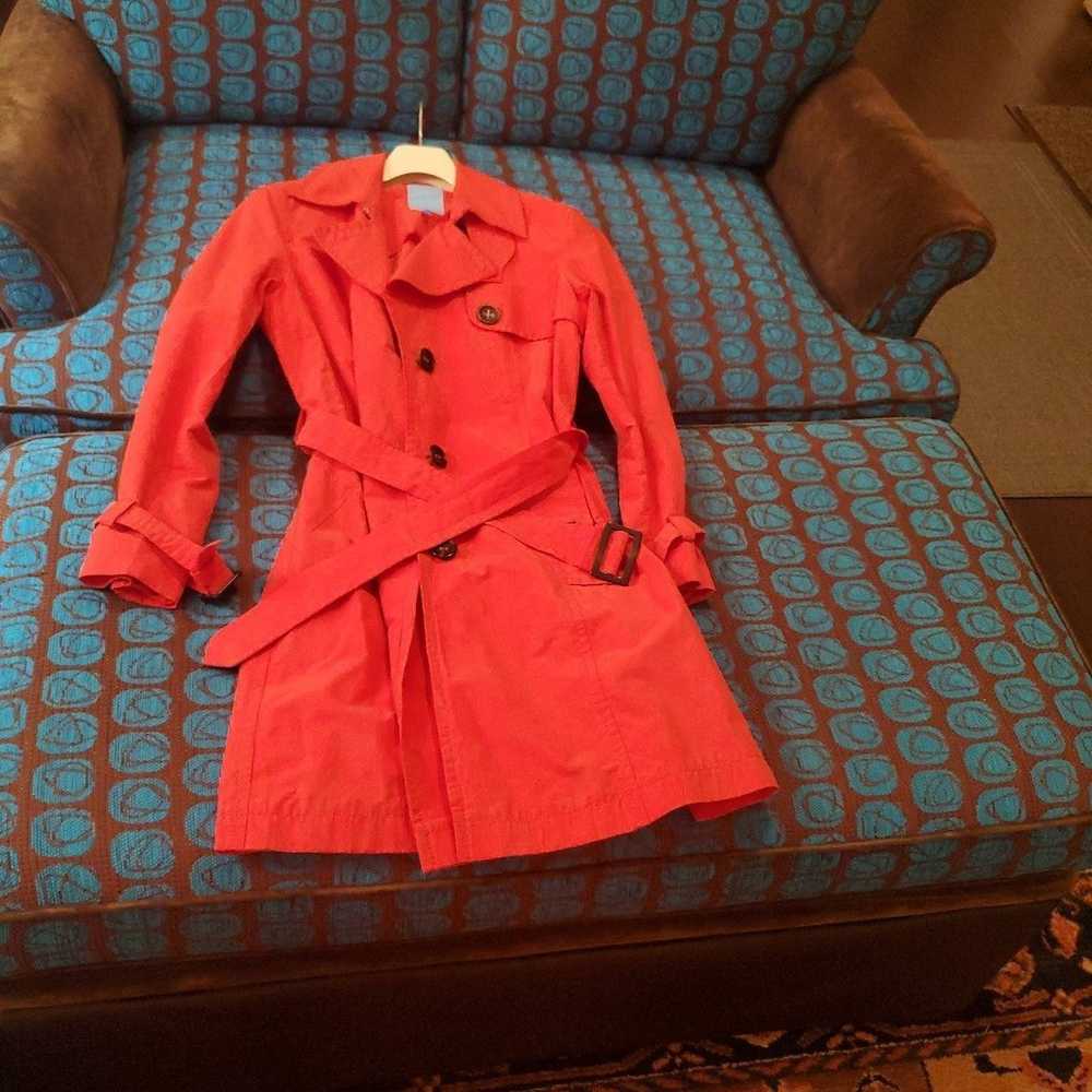 ESCADA SPORT RED TRENCH COAT SIZE 40 EURO. - image 9