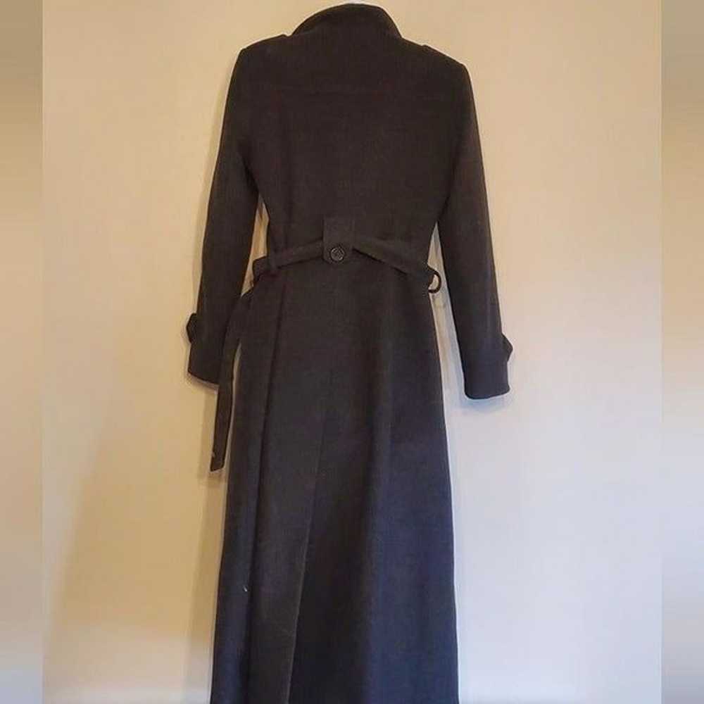 DKNY Women's Grey Wool Trench Coat Size 6P - image 4