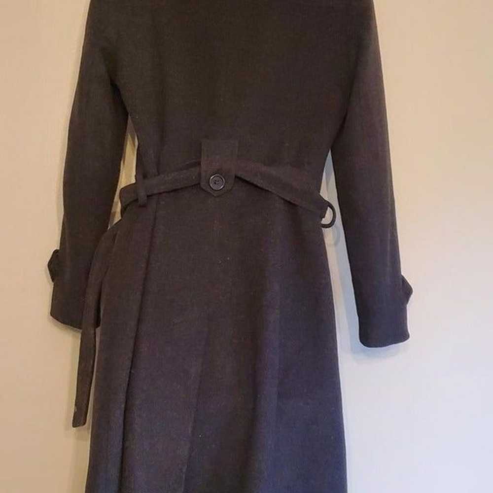 DKNY Women's Grey Wool Trench Coat Size 6P - image 5