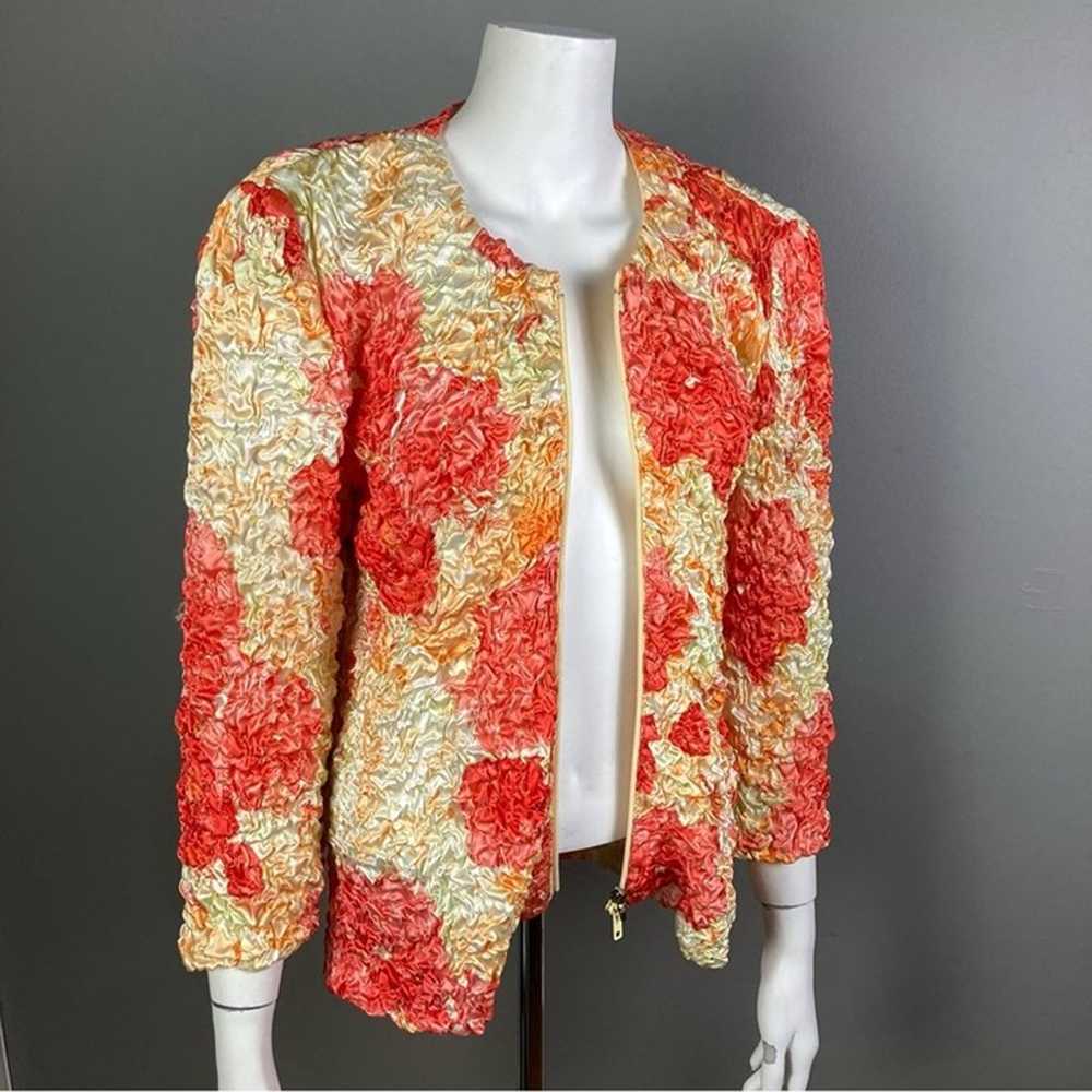 Joseph Ribkoff vintage jacket size 6 carnation cr… - image 2