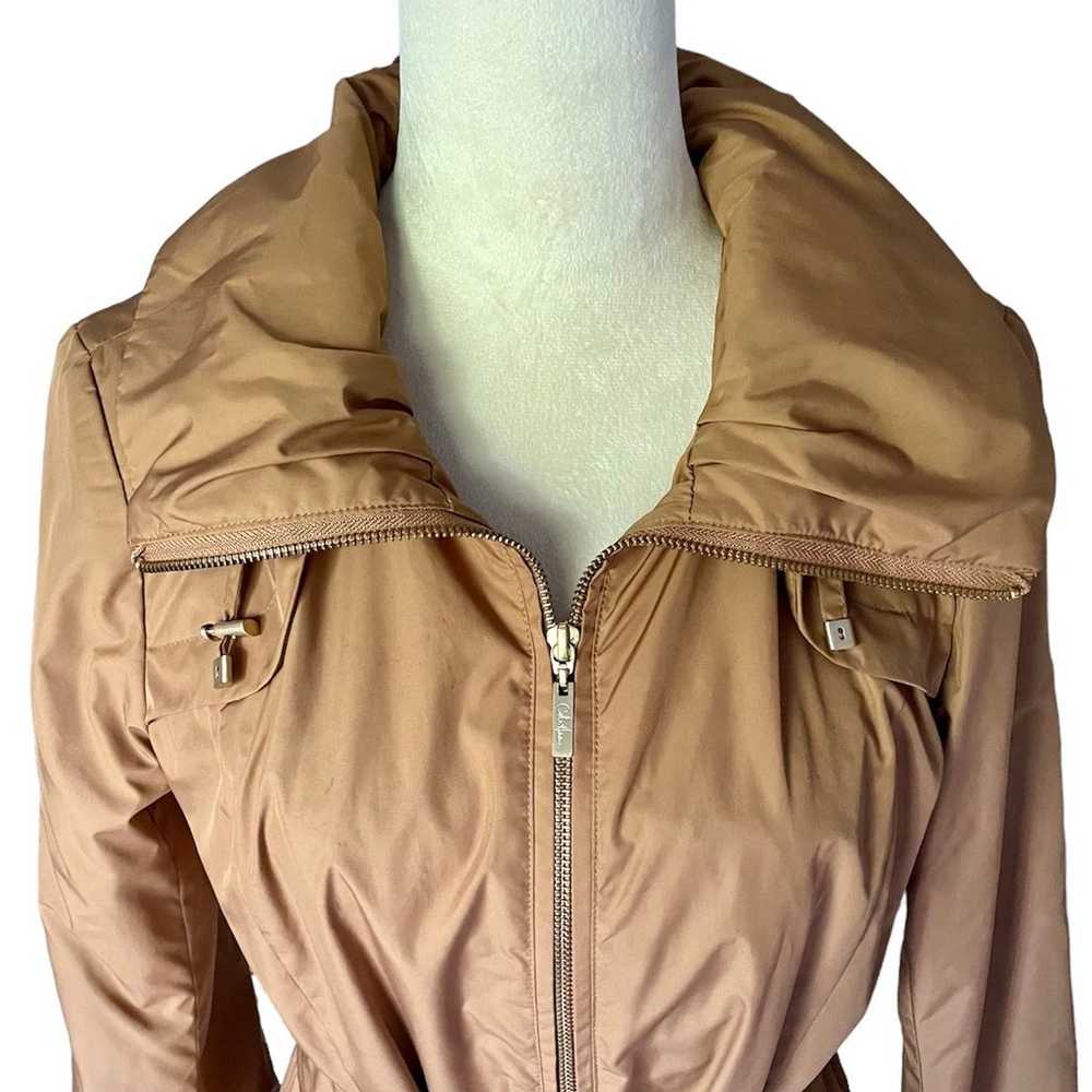 Cole Haan Bronze Hooded Trench Coat Puffer Jacket… - image 3