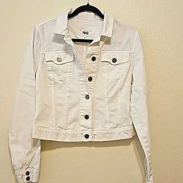 PAIGE White jean jacket size s
