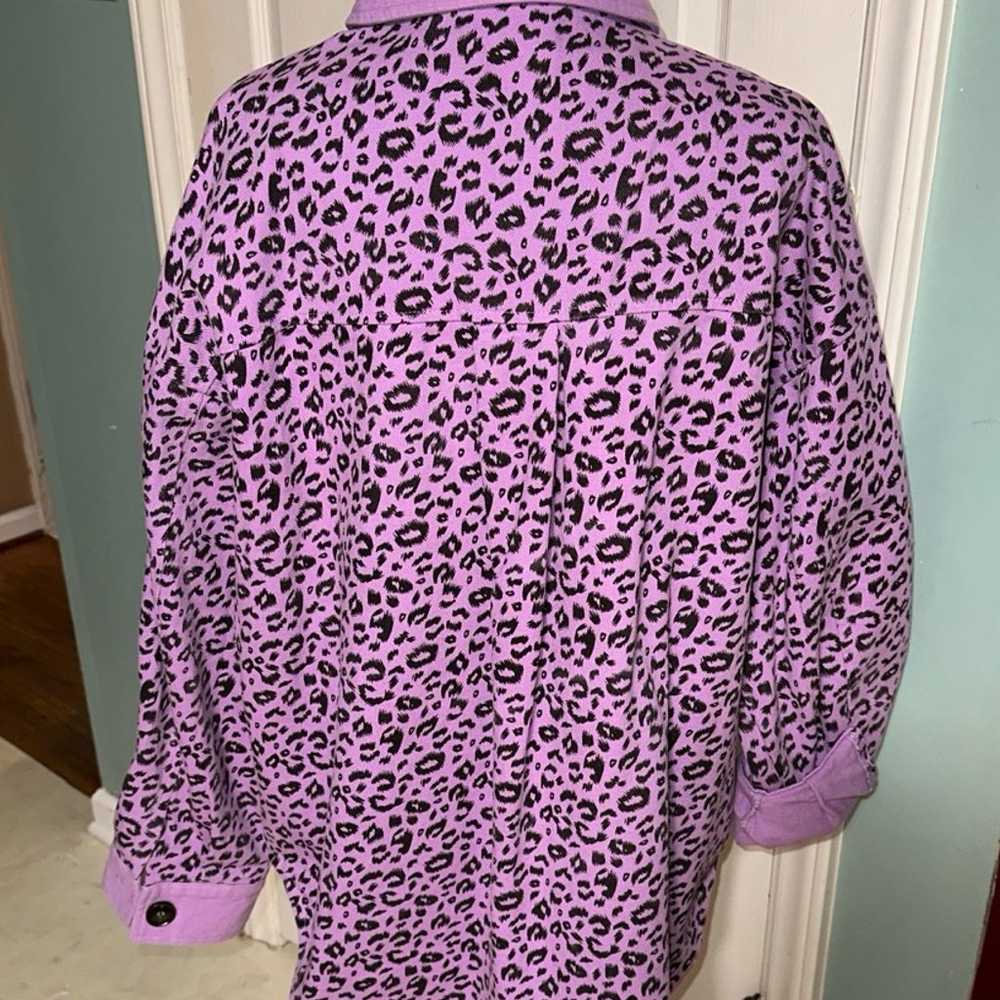 Wild Thoughts Mineral Wash Shacket - Purple - image 6