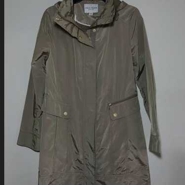 Cole Haan Packable Hooded Raincoat- Color: Beige/… - image 1