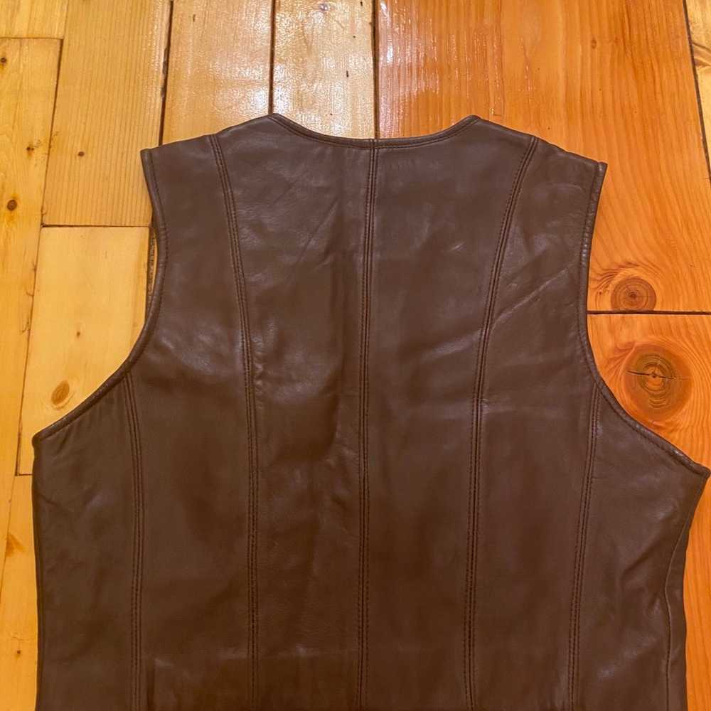 Vintage Jacqueline Ferrar Genuine Leather Vest - image 3