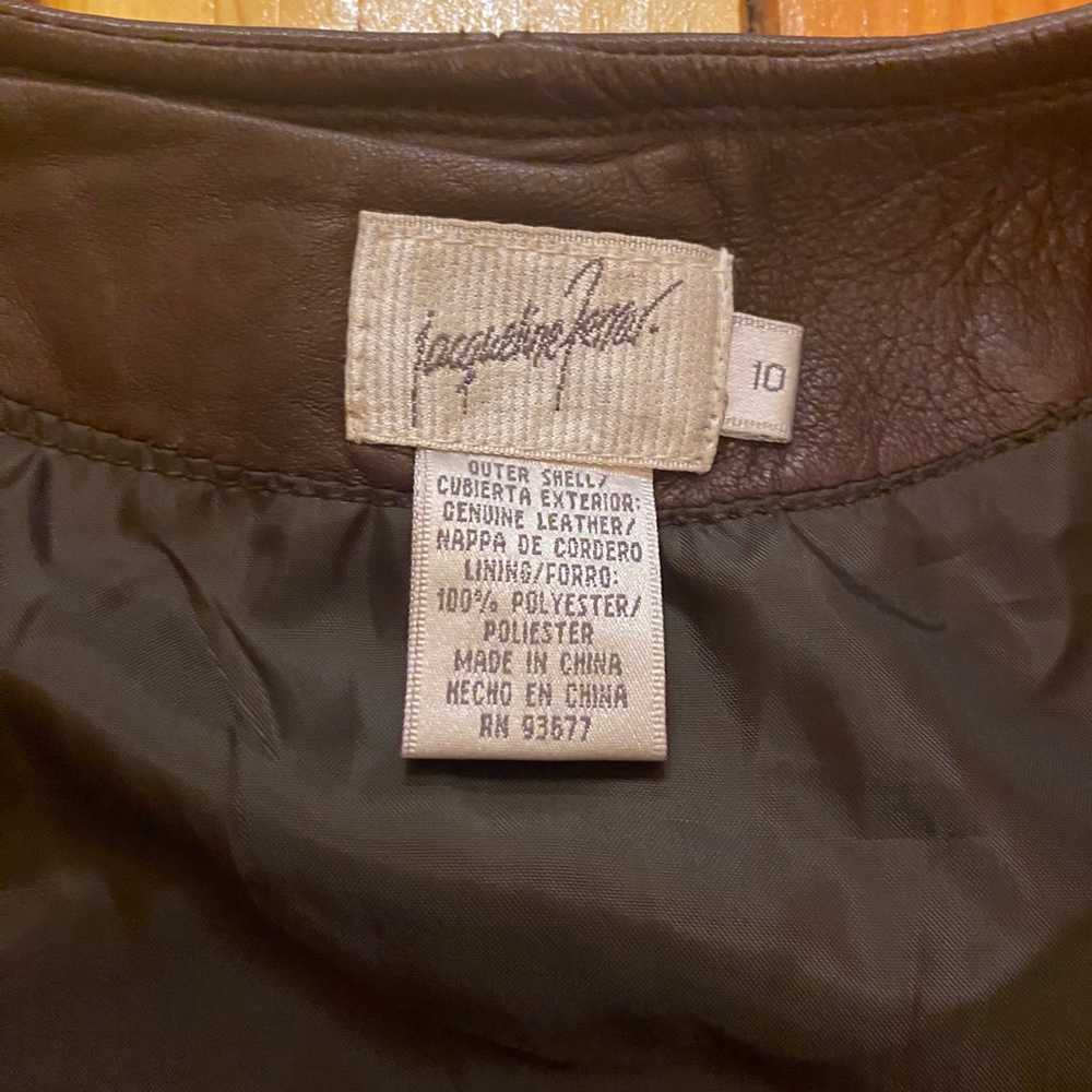 Vintage Jacqueline Ferrar Genuine Leather Vest - image 6