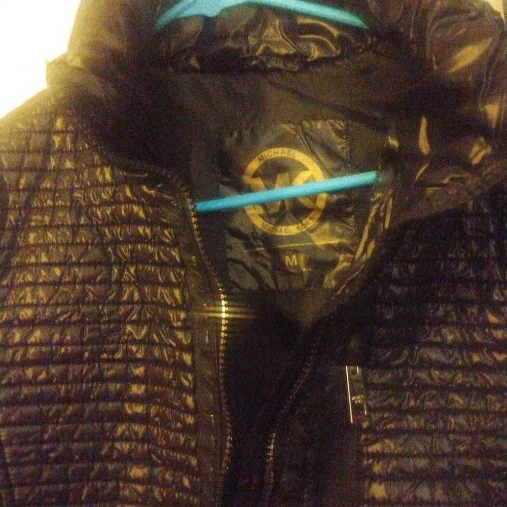 Michael Kors Black Quilted Puffer Jacket Size Med… - image 4