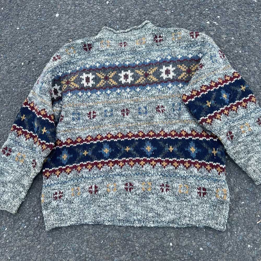 Streetwear × Vintage Vintage knit pattern all ove… - image 5